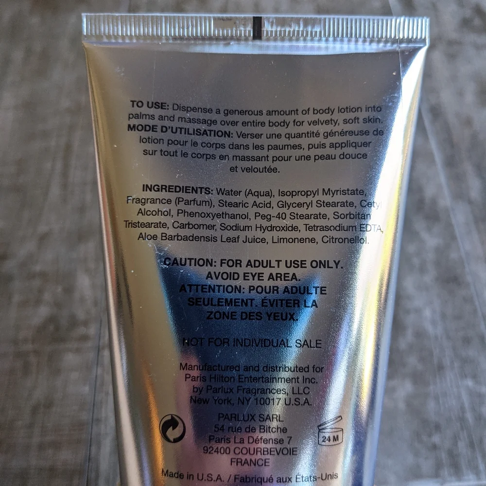 ❌SOLD❌ PARIS HILTON Platinum Rush Body Lotion 6.7 fl oz - Picture 2 of 2